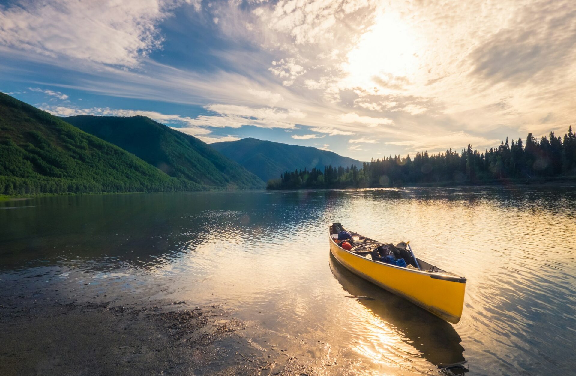 Kayak sailing on water